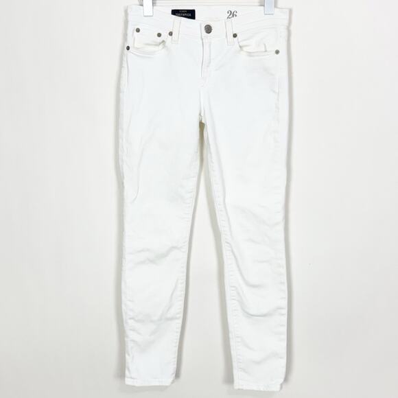 J. Crew 8” Toothpick Jean in White - Picture 2 of 9